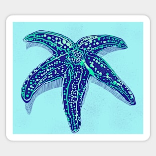 Starfish in Blue Sticker